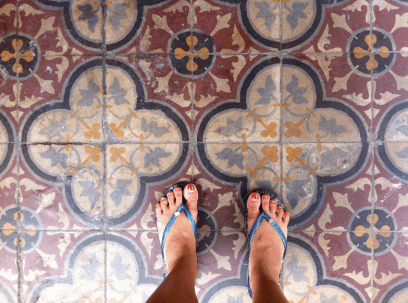 Lovely tiles along Penang Street